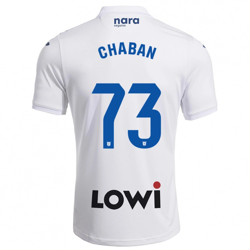 Danxen Barn Danylo Chaban #73 Vit Marinblå Hemmatröja Matchtröjor 2025/26 Tröjor T-Tröja