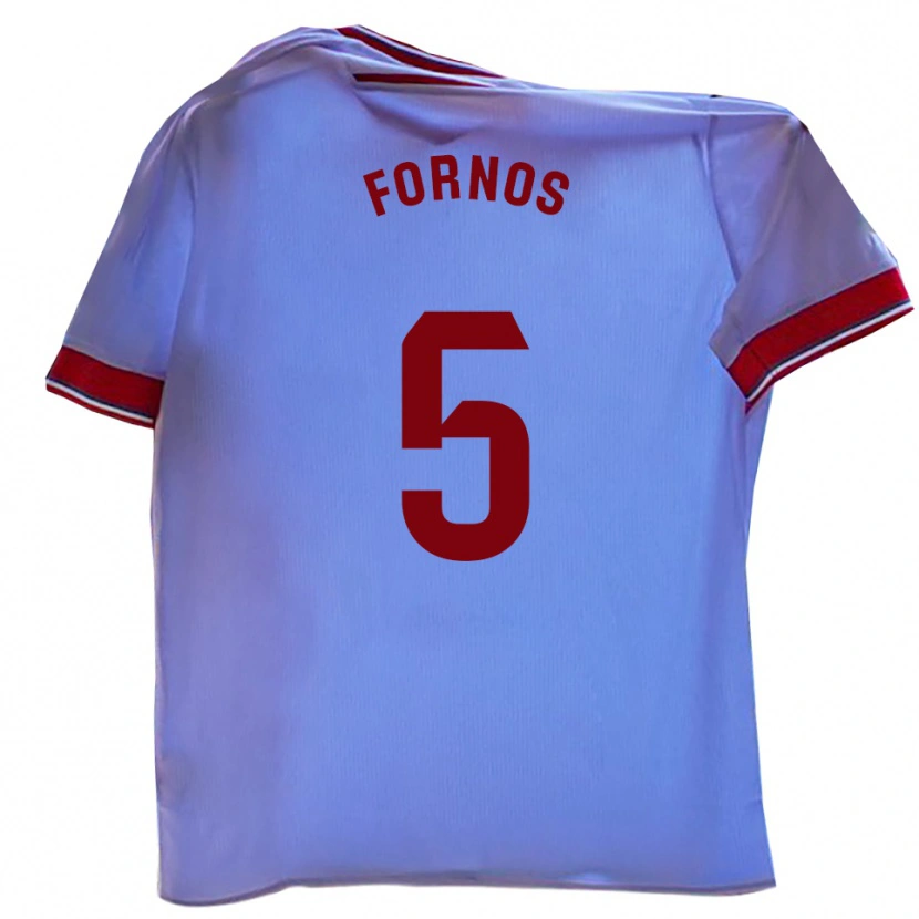 Danxen Barn Quique Fornos #5 Vit Röd Hemmatröja Matchtröjor 2025/26 Tröjor T-Tröja