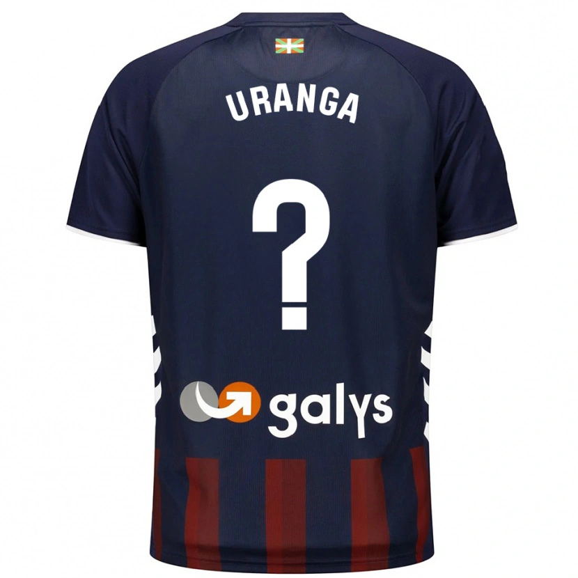 Danxen Barn Malen Uranga Callejo #0 Marinblå Röd Hemmatröja Matchtröjor 2025/26 Tröjor T-Tröja