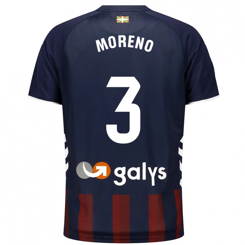 Danxen Barn Marco Moreno #3 Marinblå Röd Hemmatröja Matchtröjor 2025/26 Tröjor T-Tröja
