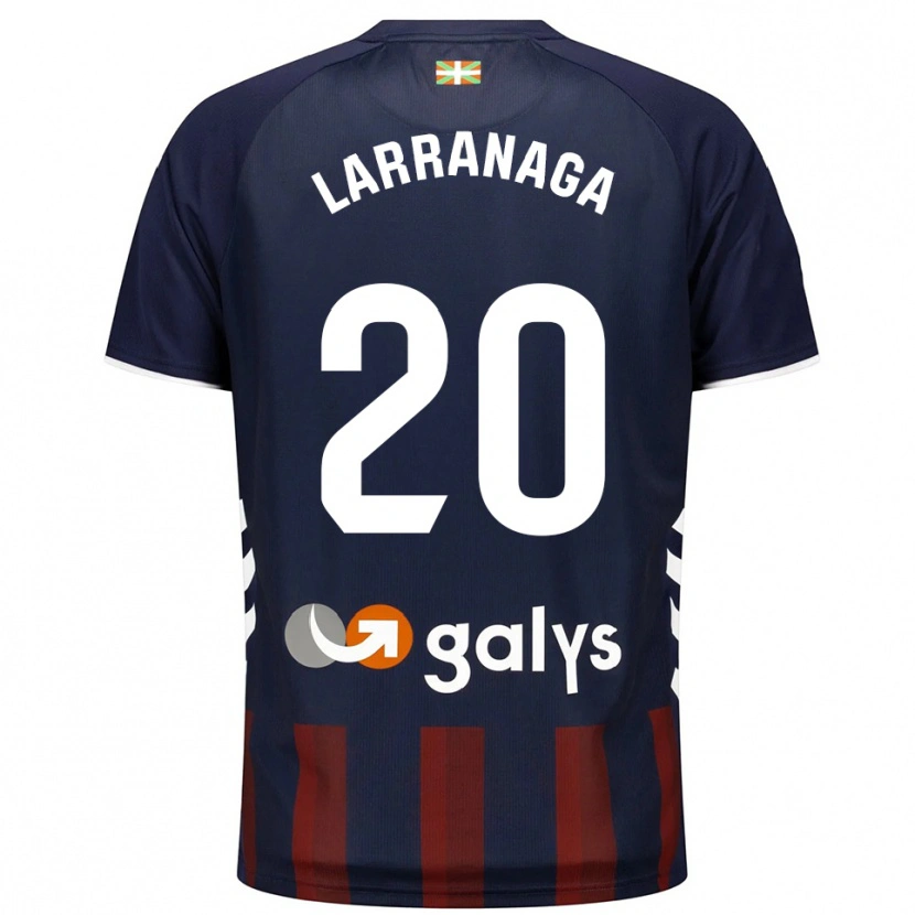 Danxen Barn Aitor Larrañaga #20 Marinblå Röd Hemmatröja Matchtröjor 2025/26 Tröjor T-Tröja