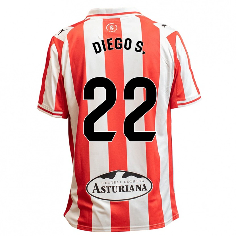 Danxen Barn Diego Sánchez #22 Vit Röd Hemmatröja Matchtröjor 2025/26 Tröjor T-Tröja