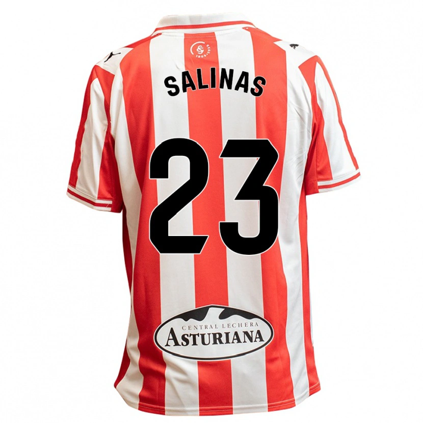 Danxen Barn Hugo Salinas #23 Vit Röd Hemmatröja Matchtröjor 2025/26 Tröjor T-Tröja