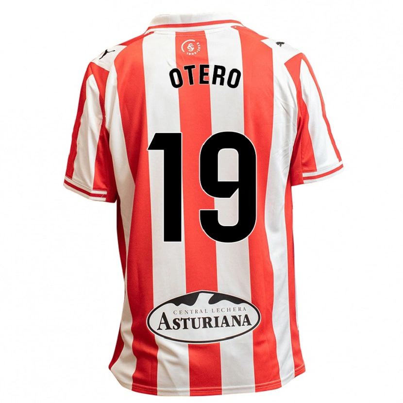 Danxen Barn Juan Otero #19 Vit Röd Hemmatröja Matchtröjor 2025/26 Tröjor T-Tröja
