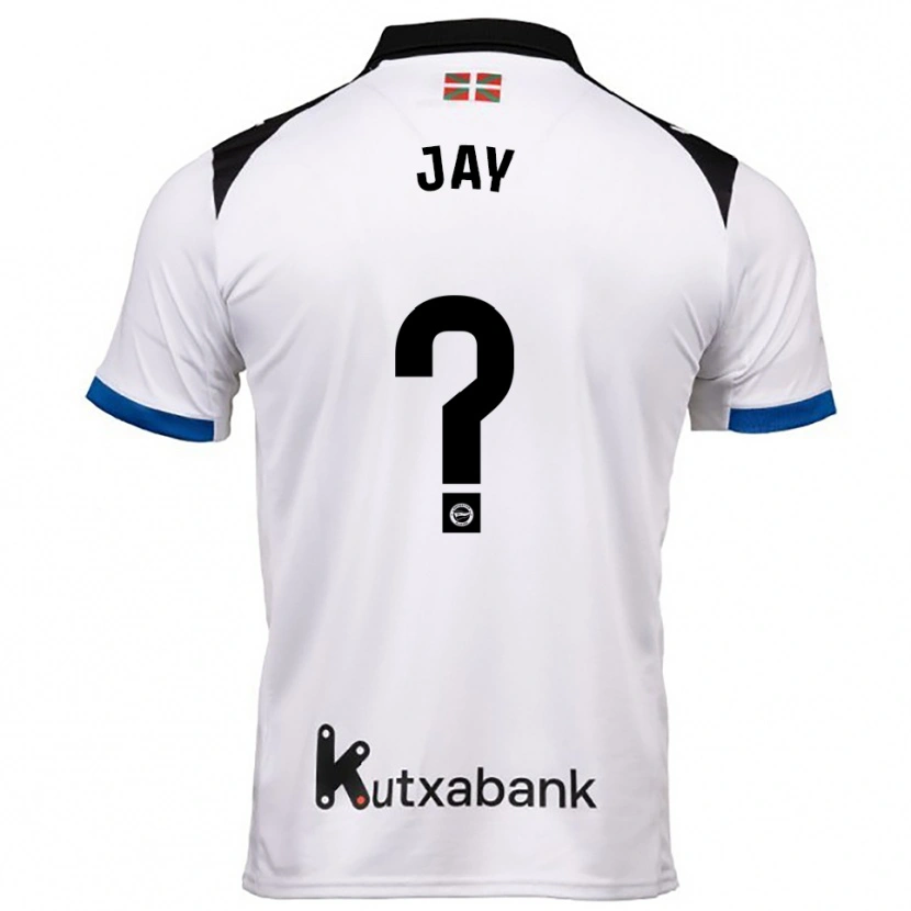Danxen Barn Alejandro Jay #0 Vit Blå Bortatröja Matchtröjor 2025/26 Tröjor T-Tröja
