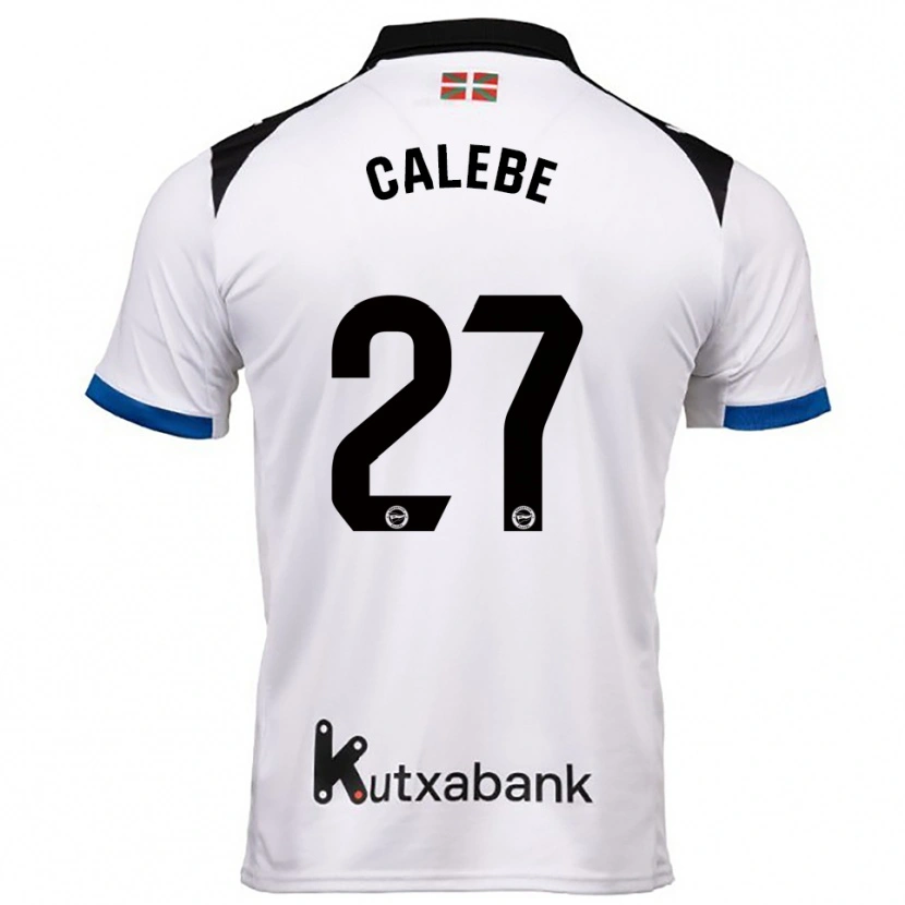Danxen Barn Calebe #27 Vit Blå Bortatröja Matchtröjor 2025/26 Tröjor T-Tröja