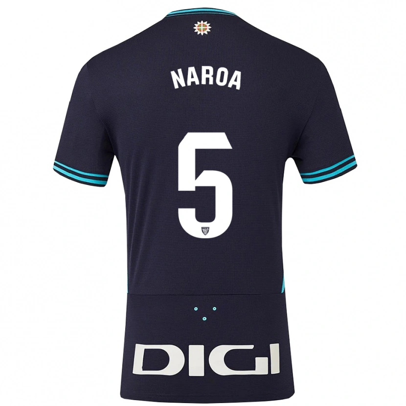 Danxen Barn Naroa #5 Marinblå Himmelsblå Bortatröja Matchtröjor 2025/26 Tröjor T-Tröja