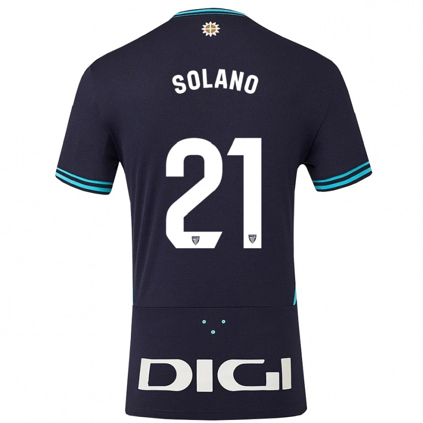 Danxen Barn Bibiane Schulze-Solano #21 Marinblå Himmelsblå Bortatröja Matchtröjor 2025/26 Tröjor T-Tröja