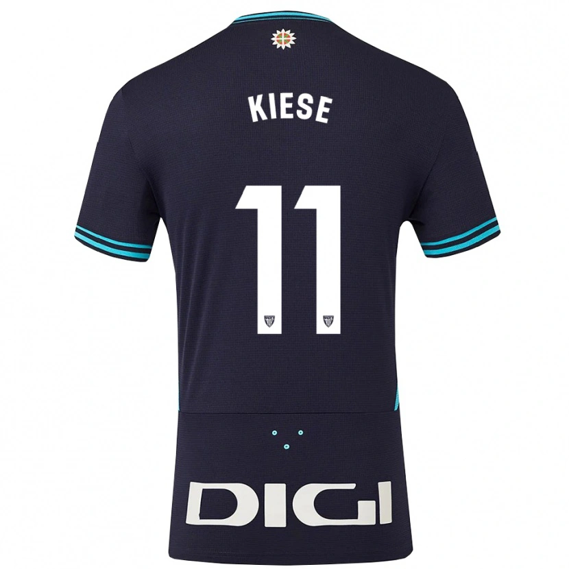 Danxen Barn Manasse Kiese #11 Marinblå Himmelsblå Bortatröja Matchtröjor 2025/26 Tröjor T-Tröja