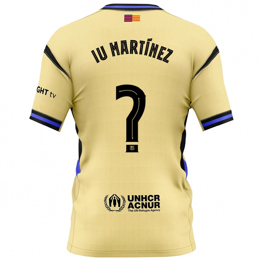 Danxen Barn Ïu Martínez #0 Gul Svart Bortatröja Matchtröjor 2025/26 Tröjor T-Tröja