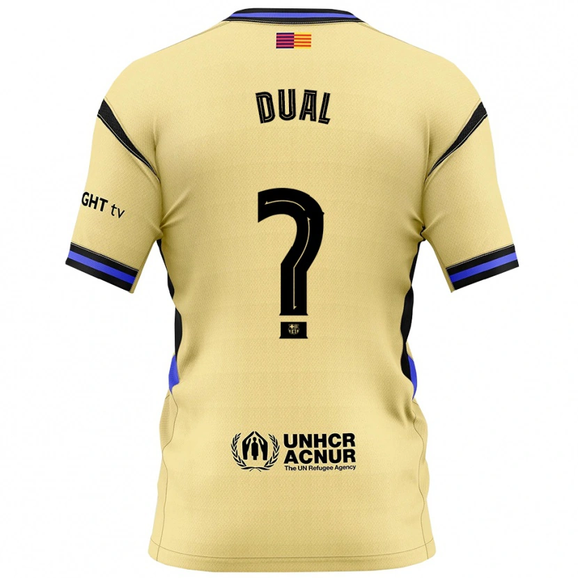 Danxen Barn Wesley Dual #0 Gul Svart Bortatröja Matchtröjor 2025/26 Tröjor T-Tröja