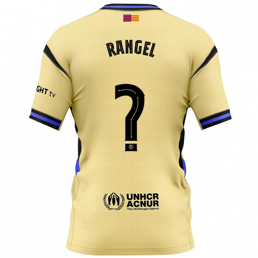 Danxen Barn Héctor Rangel #0 Gul Svart Bortatröja Matchtröjor 2025/26 Tröjor T-Tröja
