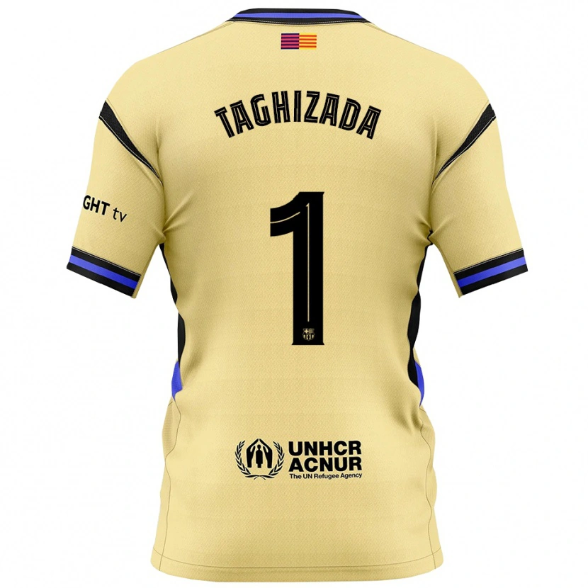 Danxen Barn Eldar Taghizada #1 Gul Svart Bortatröja Matchtröjor 2025/26 Tröjor T-Tröja