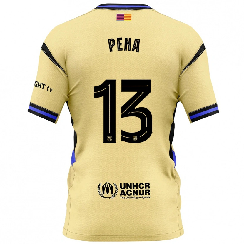 Danxen Barn Iñaki Peña #13 Gul Svart Bortatröja Matchtröjor 2025/26 Tröjor T-Tröja