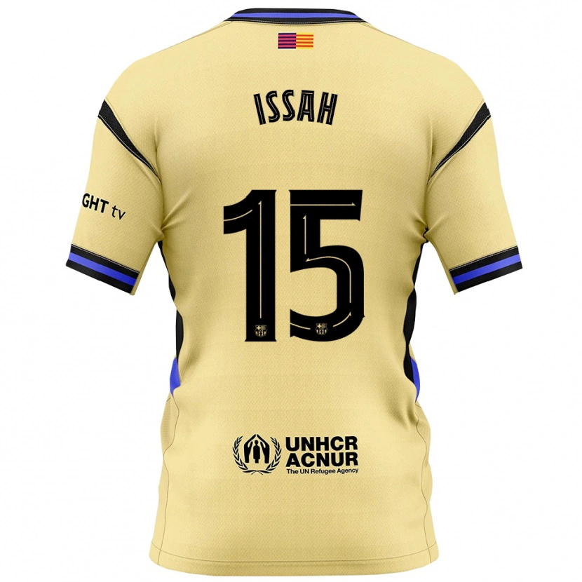Danxen Barn Aziz Issah #15 Gul Svart Bortatröja Matchtröjor 2025/26 Tröjor T-Tröja