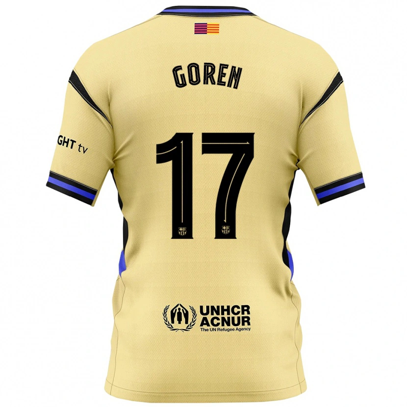 Danxen Barn Orian Goren #17 Gul Svart Bortatröja Matchtröjor 2025/26 Tröjor T-Tröja