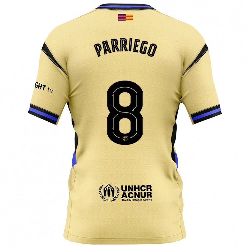Danxen Barn Marcos Parriego #8 Gul Svart Bortatröja Matchtröjor 2025/26 Tröjor T-Tröja