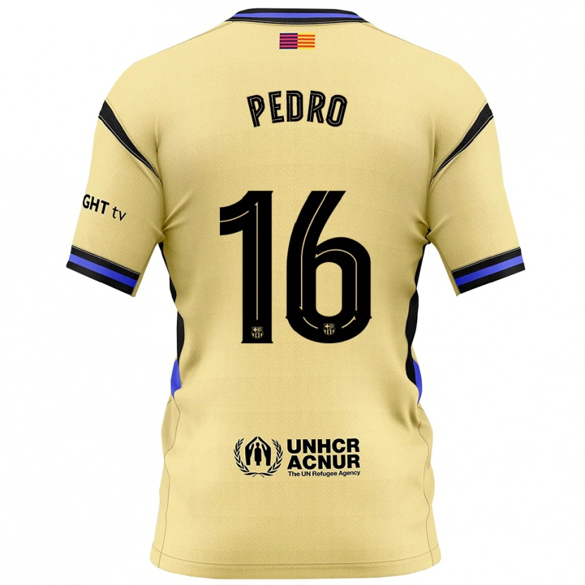 Danxen Barn Pedro Rodríguez #16 Gul Svart Bortatröja Matchtröjor 2025/26 Tröjor T-Tröja