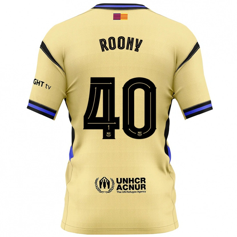 Danxen Barn Roony Bardghji #40 Gul Svart Bortatröja Matchtröjor 2025/26 Tröjor T-Tröja