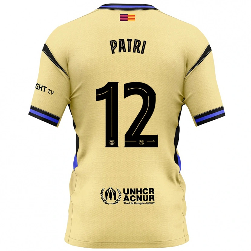 Danxen Barn Patricia Guijarro #12 Gul Svart Bortatröja Matchtröjor 2025/26 Tröjor T-Tröja