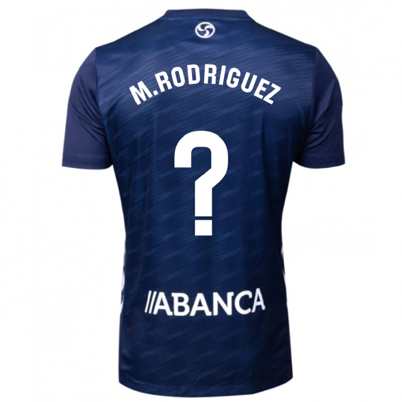 Danxen Barn Manu Rodríguez #0 Marinblå Vit Bortatröja Matchtröjor 2025/26 Tröjor T-Tröja