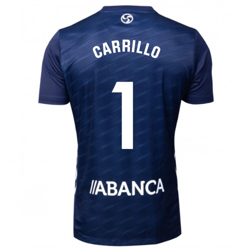 Danxen Barn Coke Carrillo #1 Marinblå Vit Bortatröja Matchtröjor 2025/26 Tröjor T-Tröja