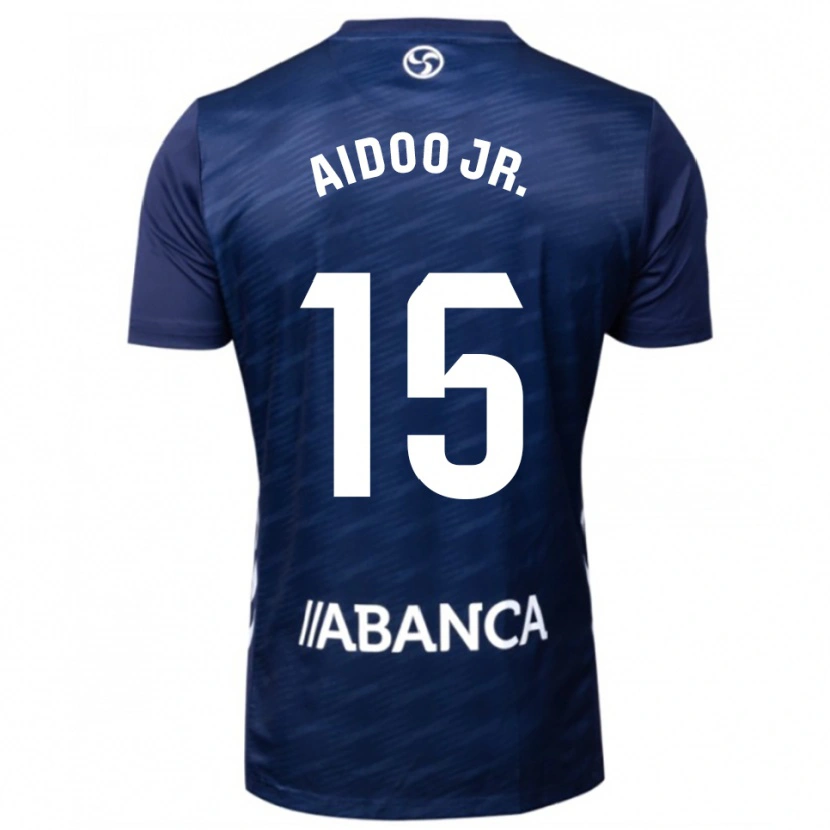 Danxen Barn Joseph Aidoo #15 Marinblå Vit Bortatröja Matchtröjor 2025/26 Tröjor T-Tröja