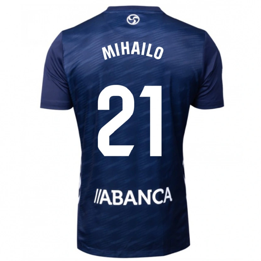Danxen Barn Mihailo Ristic #21 Marinblå Vit Bortatröja Matchtröjor 2025/26 Tröjor T-Tröja