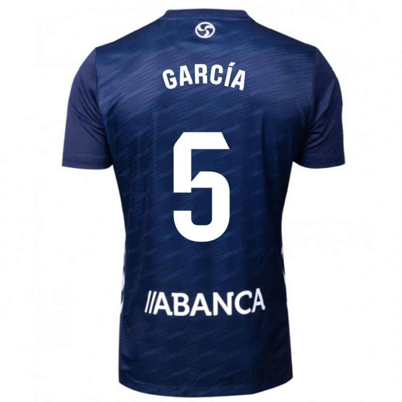 Danxen Barn Noa García #5 Marinblå Vit Bortatröja Matchtröjor 2025/26 Tröjor T-Tröja