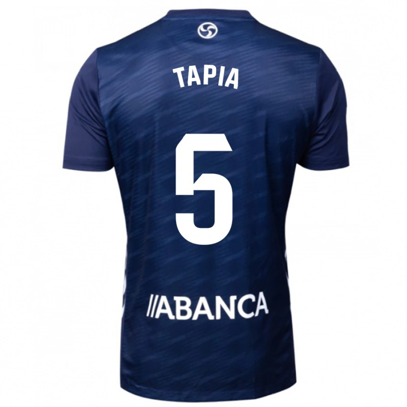 Danxen Barn Renato Tapia #5 Marinblå Vit Bortatröja Matchtröjor 2025/26 Tröjor T-Tröja