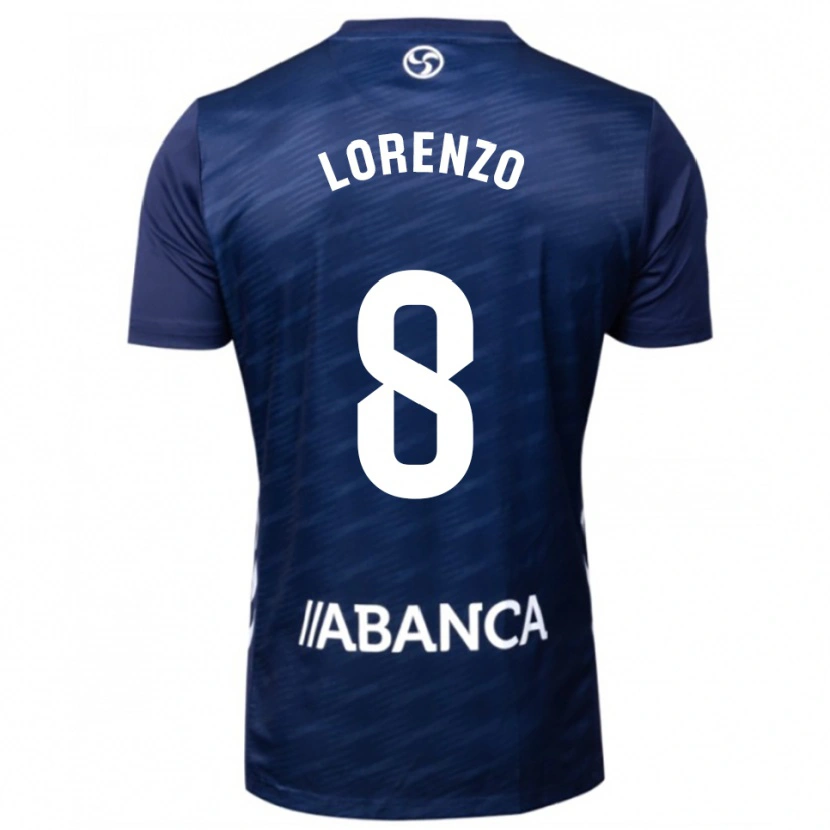 Danxen Barn Paula Lorenzo #8 Marinblå Vit Bortatröja Matchtröjor 2025/26 Tröjor T-Tröja