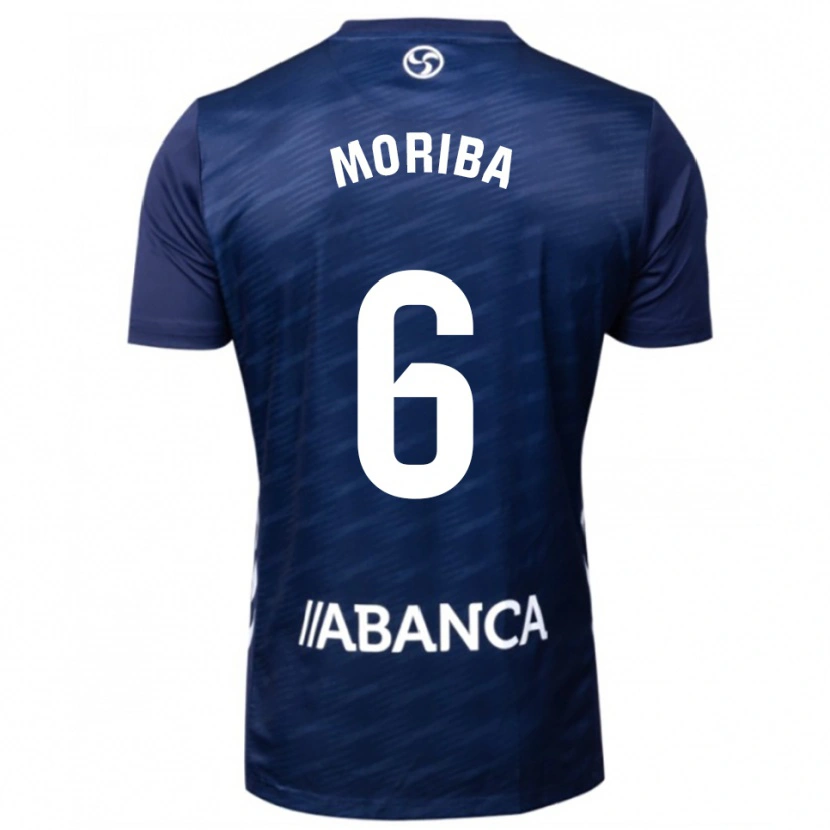 Danxen Barn Ilaix Moriba #6 Marinblå Vit Bortatröja Matchtröjor 2025/26 Tröjor T-Tröja