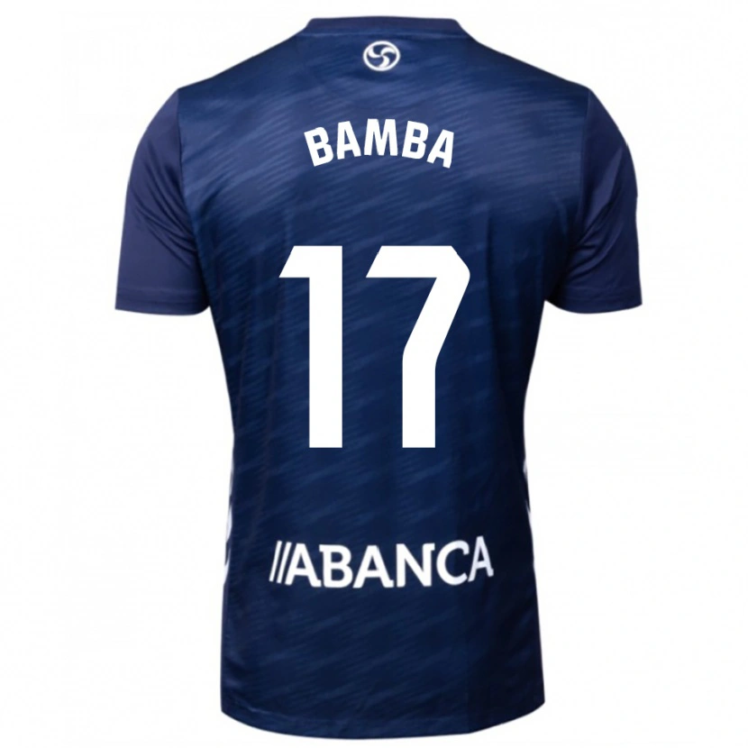 Danxen Barn Jonathan Bamba #17 Marinblå Vit Bortatröja Matchtröjor 2025/26 Tröjor T-Tröja