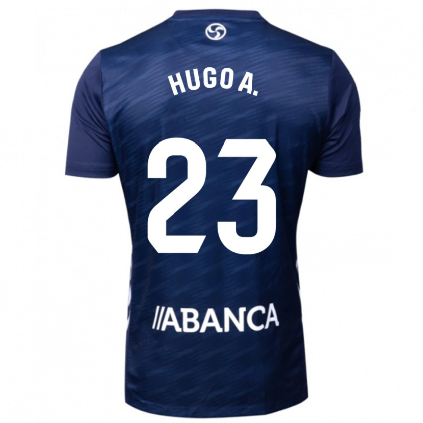 Danxen Barn Hugo Álvarez #23 Marinblå Vit Bortatröja Matchtröjor 2025/26 Tröjor T-Tröja