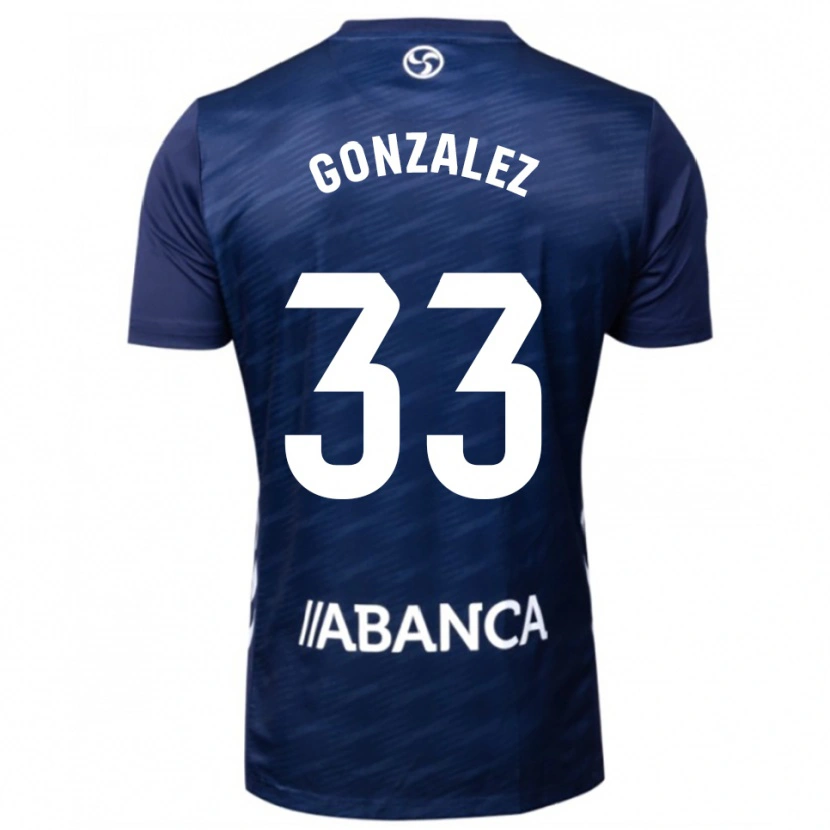 Danxen Barn Marcos González #33 Marinblå Vit Bortatröja Matchtröjor 2025/26 Tröjor T-Tröja