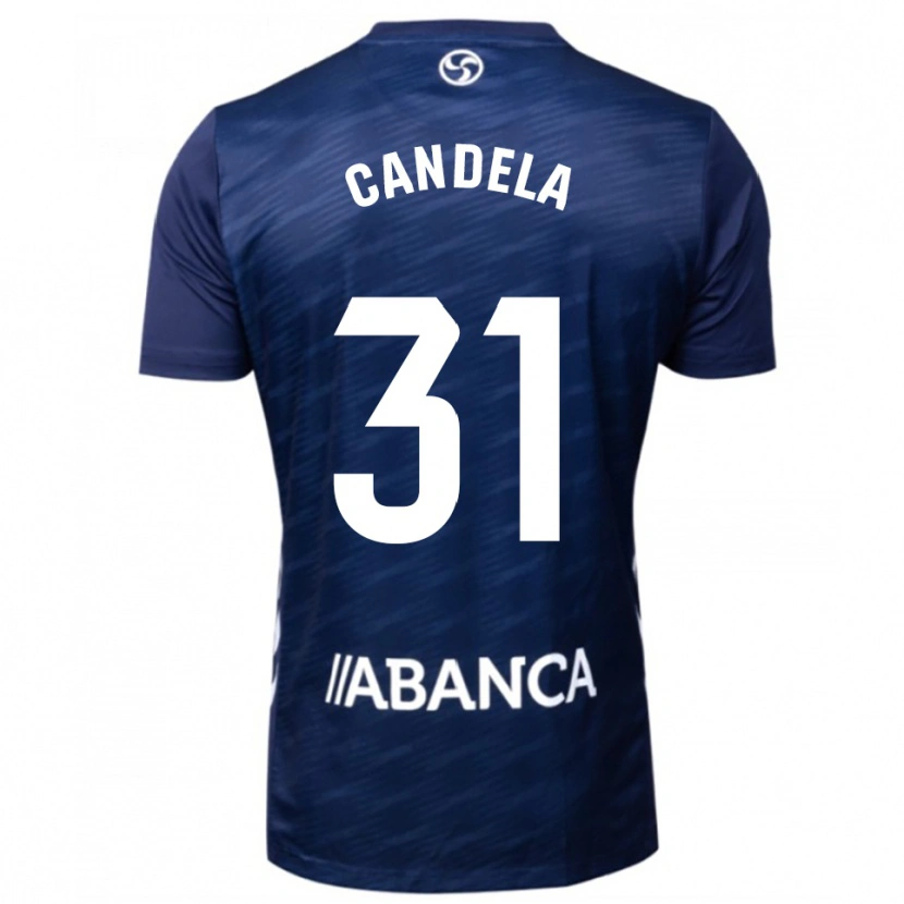 Danxen Barn Candela Rodríguez #31 Marinblå Vit Bortatröja Matchtröjor 2025/26 Tröjor T-Tröja