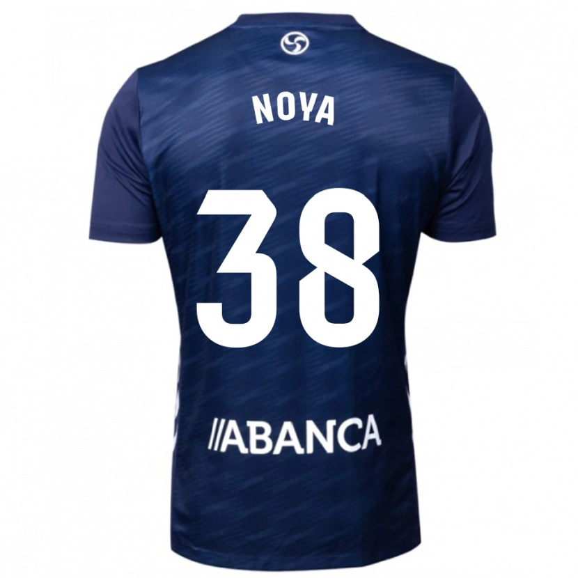 Danxen Barn Dani Noya #38 Marinblå Vit Bortatröja Matchtröjor 2025/26 Tröjor T-Tröja