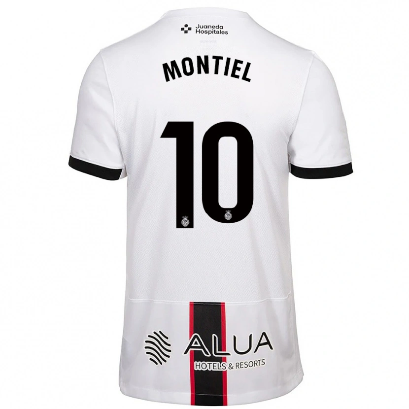 Danxen Barn Luis Montiel #10 Vit Svart Bortatröja Matchtröjor 2025/26 Tröjor T-Tröja