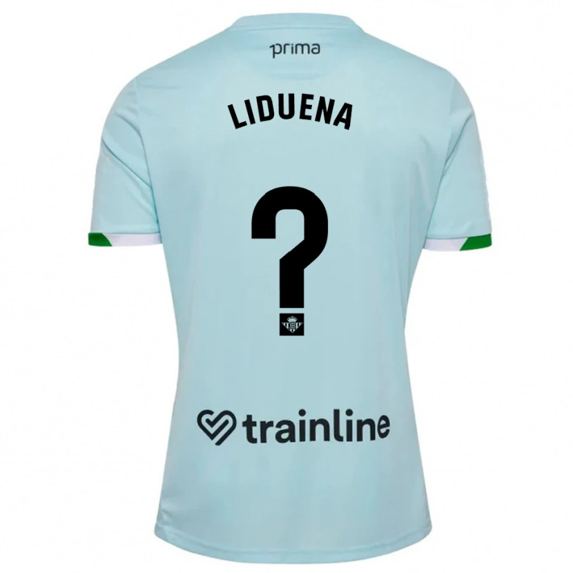 Danxen Barn Rubén Lidueña #0 Himmelsblå Grön Bortatröja Matchtröjor 2025/26 Tröjor T-Tröja