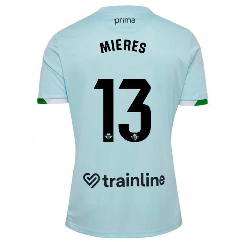 Danxen Barn Malena Mieres García #13 Himmelsblå Grön Bortatröja Matchtröjor 2025/26 Tröjor T-Tröja