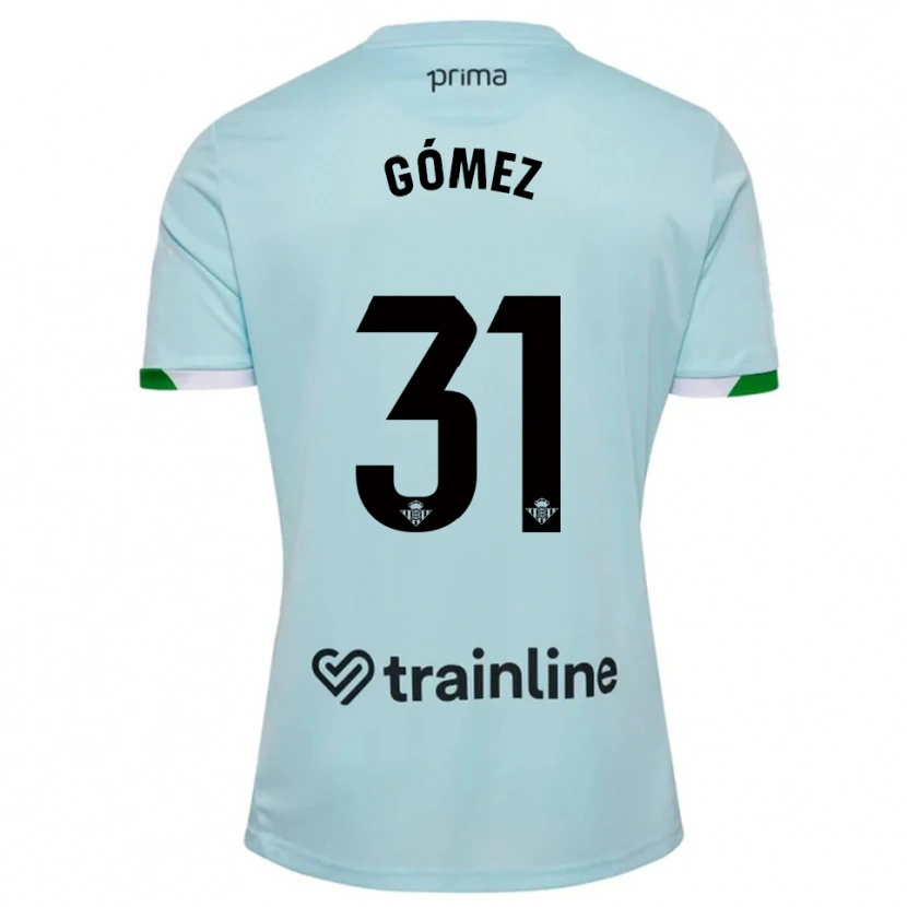 Danxen Barn Valentín Gómez #31 Himmelsblå Grön Bortatröja Matchtröjor 2025/26 Tröjor T-Tröja