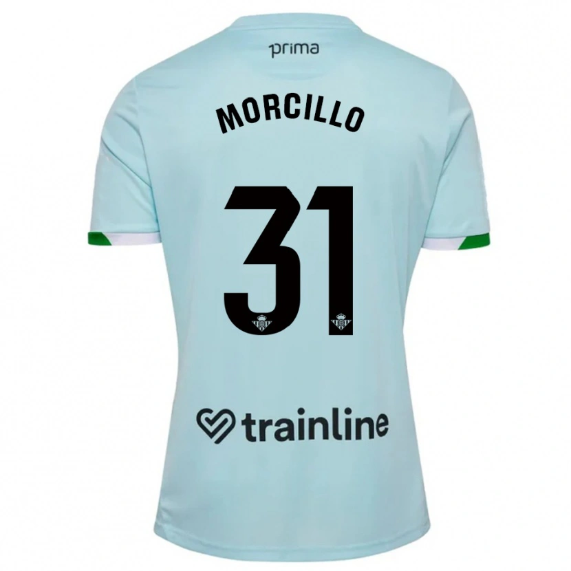 Danxen Barn Ana Morcillo #31 Himmelsblå Grön Bortatröja Matchtröjor 2025/26 Tröjor T-Tröja