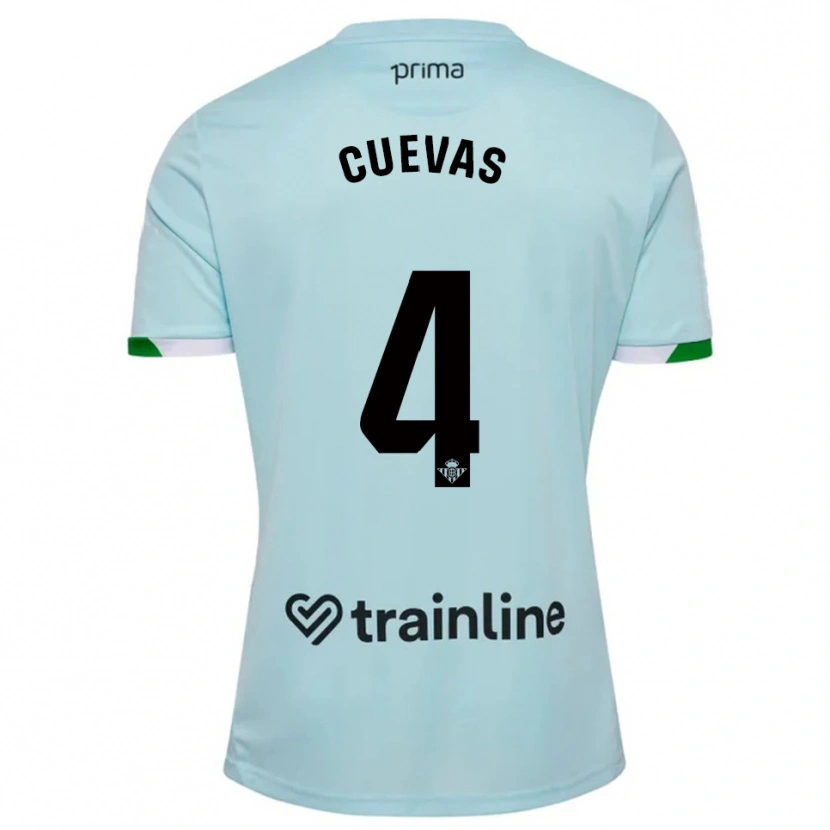 Danxen Barn Miguel Cuevas #4 Himmelsblå Grön Bortatröja Matchtröjor 2025/26 Tröjor T-Tröja