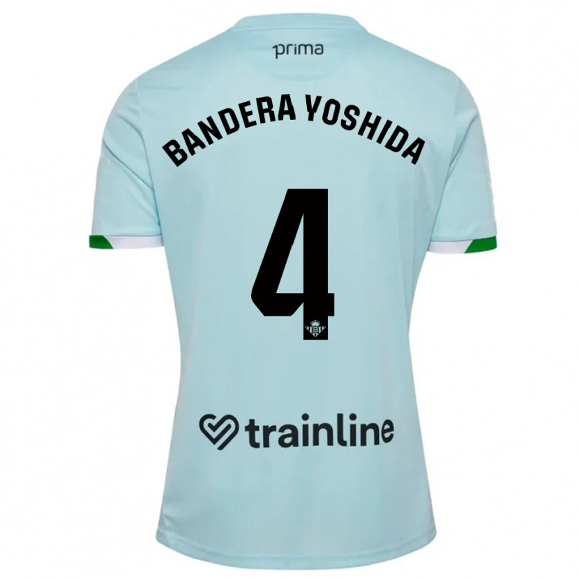 Danxen Barn Kenta Bandera Yoshida #4 Himmelsblå Grön Bortatröja Matchtröjor 2025/26 Tröjor T-Tröja