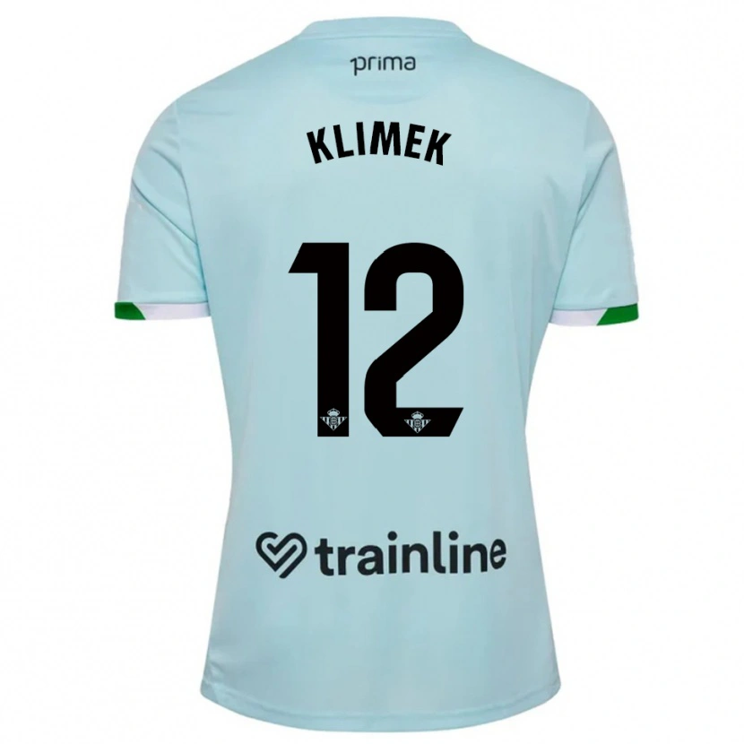 Danxen Barn Bruno Klimek #12 Himmelsblå Grön Bortatröja Matchtröjor 2025/26 Tröjor T-Tröja