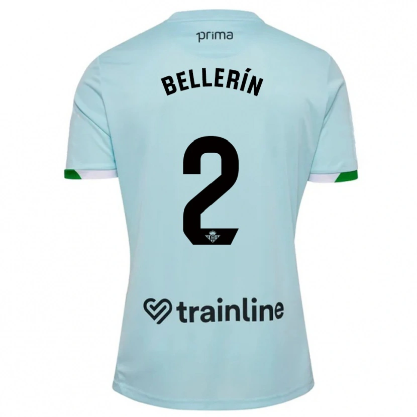 Danxen Barn Héctor Bellerín #2 Himmelsblå Grön Bortatröja Matchtröjor 2025/26 Tröjor T-Tröja