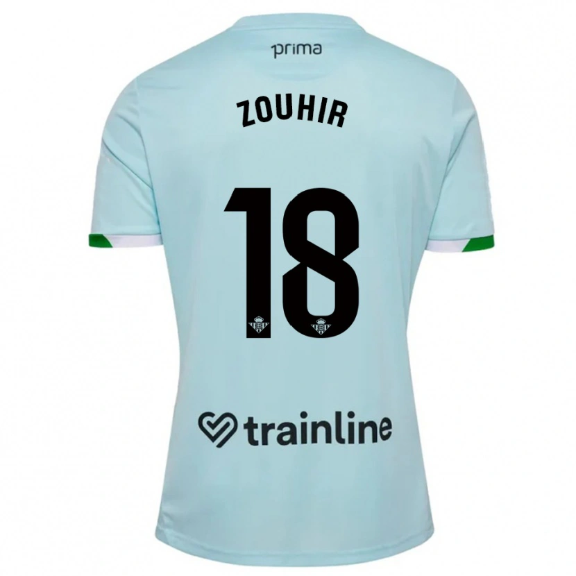 Danxen Barn Yasmine Zouhir #18 Himmelsblå Grön Bortatröja Matchtröjor 2025/26 Tröjor T-Tröja