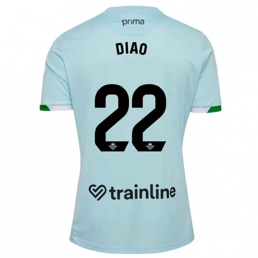 Danxen Barn Usse Diao #22 Himmelsblå Grön Bortatröja Matchtröjor 2025/26 Tröjor T-Tröja