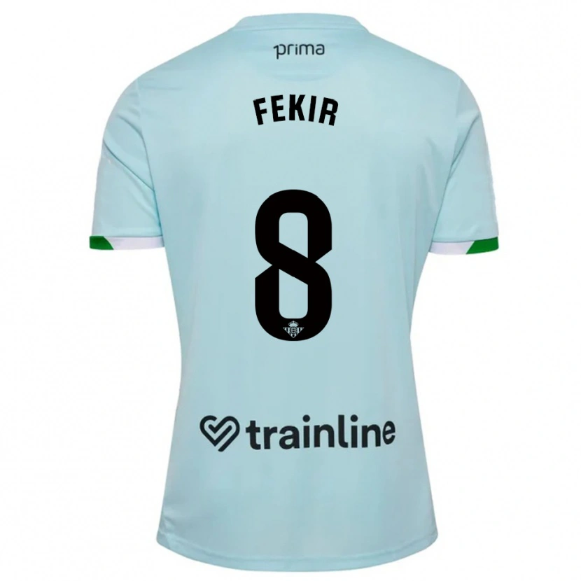 Danxen Barn Nabil Fekir #8 Himmelsblå Grön Bortatröja Matchtröjor 2025/26 Tröjor T-Tröja