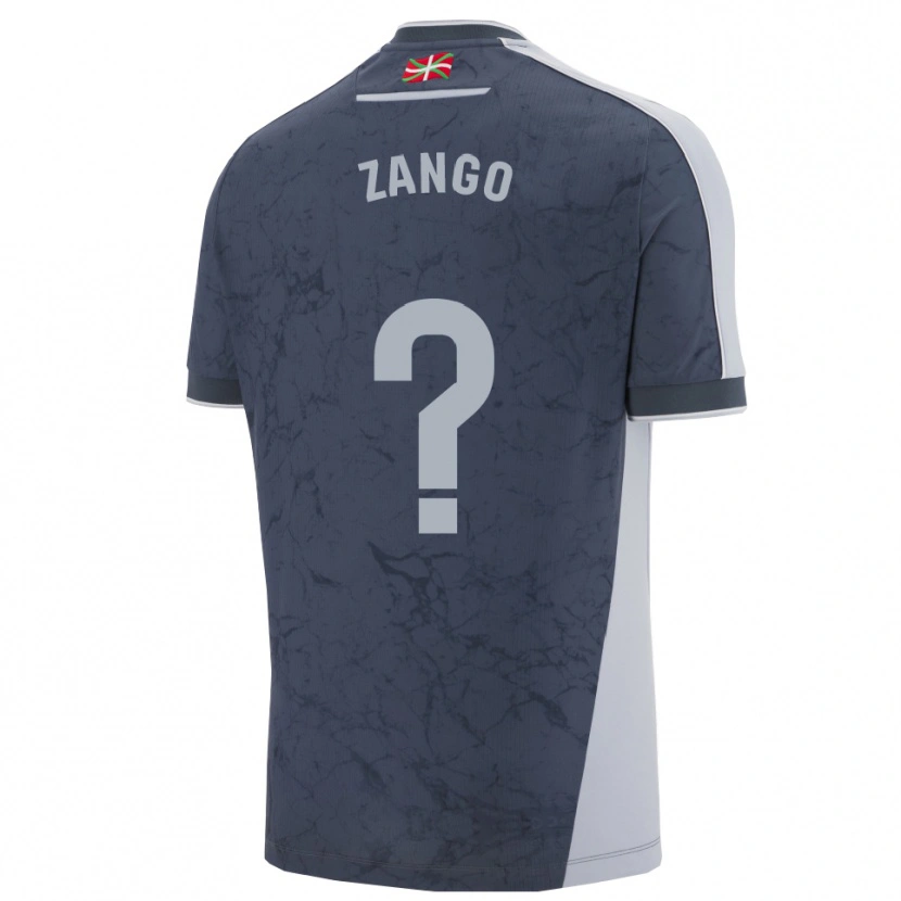 Danxen Barn Adrián Zango #0 Mörkblå Vit Bortatröja Matchtröjor 2025/26 Tröjor T-Tröja